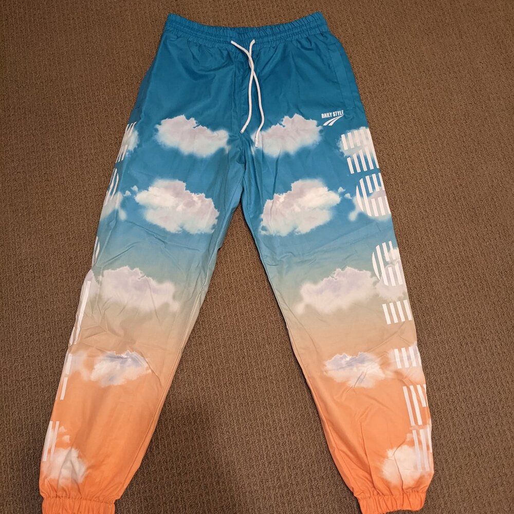 Blue/Orange Cloud Pants